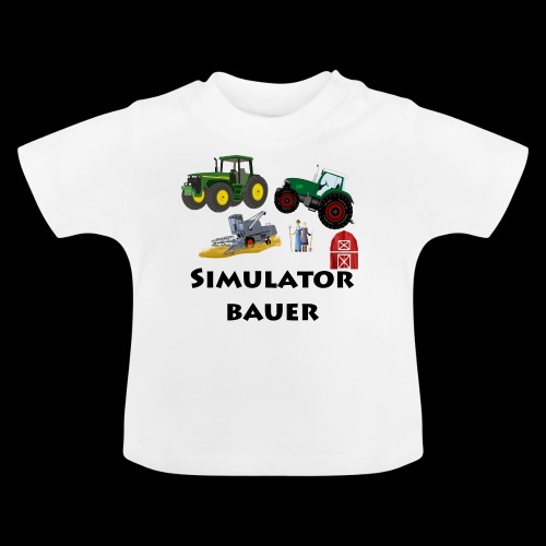 Ich bin ein SimulatorBauer - Baby Bio-T-Shirt mit Rundhals