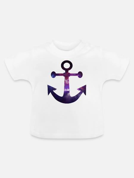 Anker - Baby Bio-T-Shirt mit Rundhals - Weiß