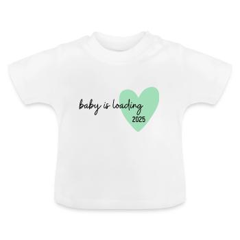 Bébé charge 2025 | T-shirt bébé - T-shirt bio col rond Bébé - blanc - Devant