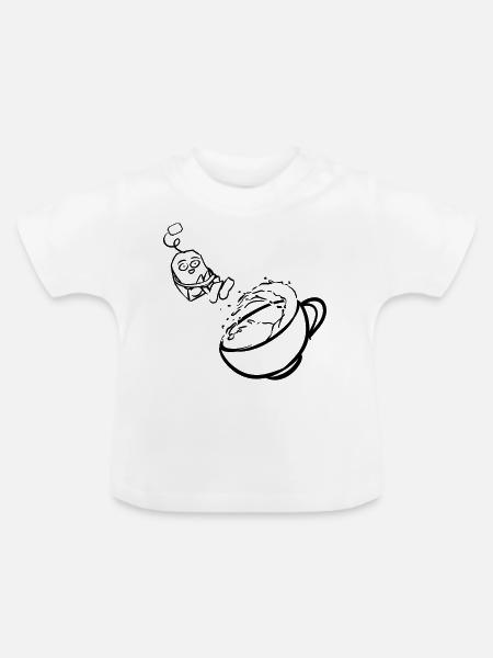 Tea - Baby Bio-T-Shirt mit Rundhals - Weiß