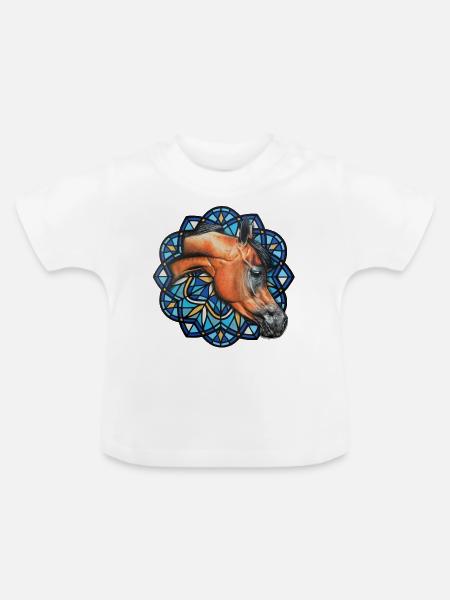 BaySto - Baby Bio-T-Shirt mit Rundhals - Weiß