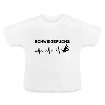 Schweige Geschenk Lehrer Lehrerin pulse - Baby Bio-T-Shirt mit Rundhals - Weiß - Vorne
