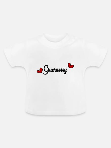 GUERNSEY. INSEL - Baby Bio-T-Shirt mit Rundhals - Weiß
