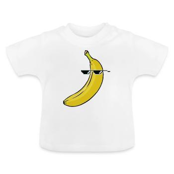 Banana Thug - T-shirt bio col rond Bébé - blanc - Devant