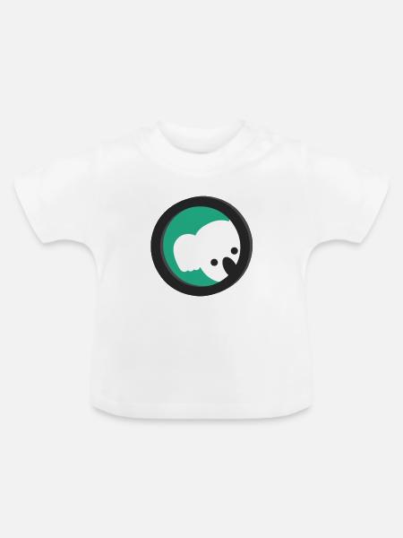 Koala-IT-Logo - Baby Bio-T-Shirt mit Rundhals - Weiß