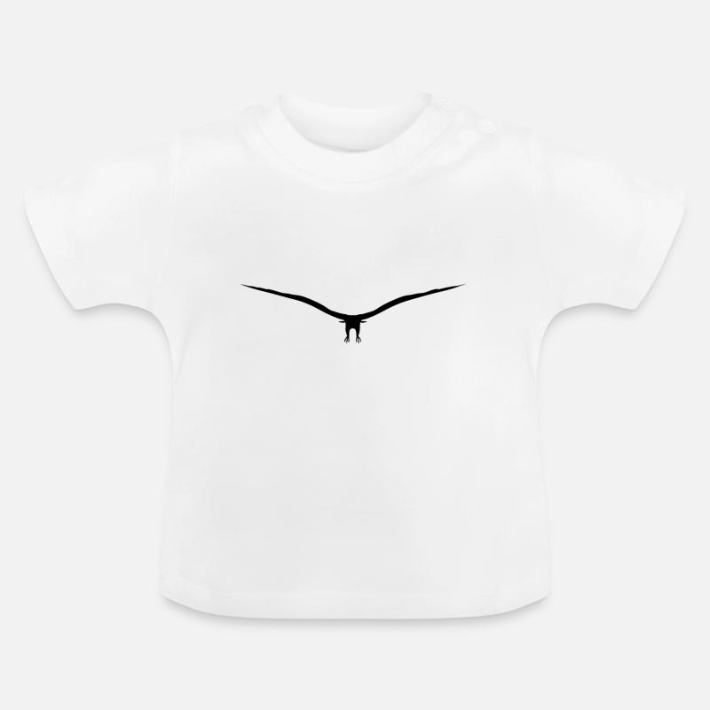 Vogel - Baby Bio-T-Shirt mit Rundhals - Weiß
