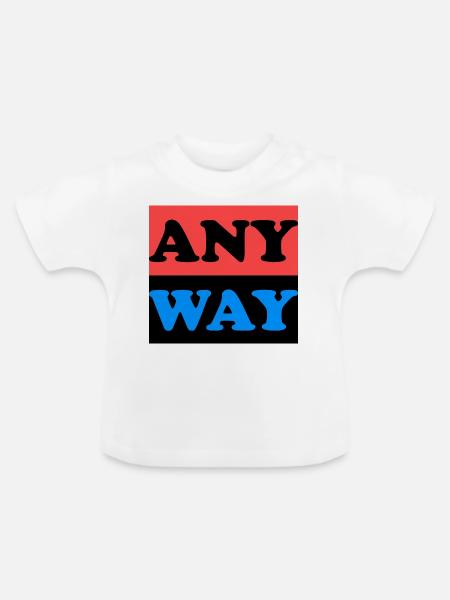 Anyway - Baby Bio-T-Shirt mit Rundhals - Weiß