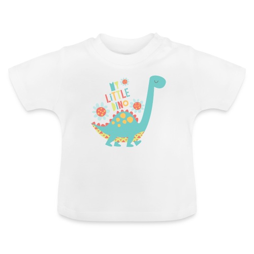 My Little Dino - Baby biologisch T-shirt met ronde hals