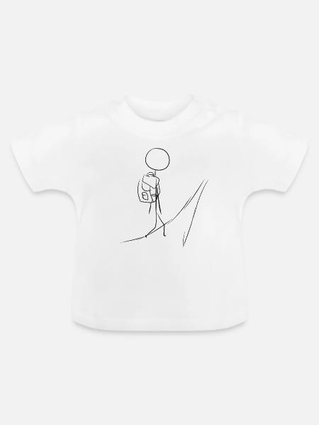 Reisen reisender - Baby Bio-T-Shirt mit Rundhals - Weiß