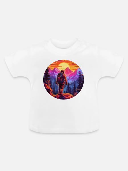 Episches Abenteuer Quest #adventure - Baby Bio-T-Shirt mit Rundhals - Weiß