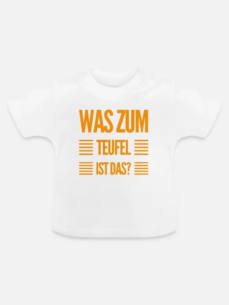 was ist das? - Baby Bio-T-Shirt mit Rundhals - Weiß