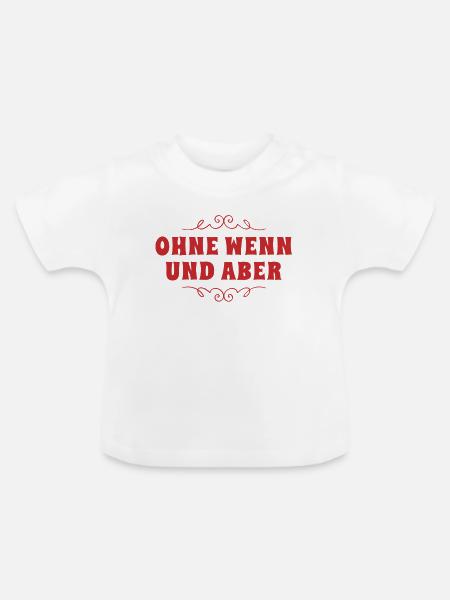 ich bin streng - Baby Bio-T-Shirt mit Rundhals - Weiß