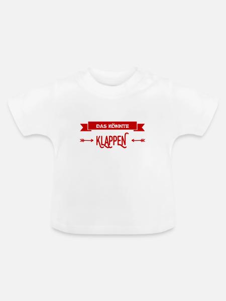 alles ist möglich - Baby Bio-T-Shirt mit Rundhals - Weiß