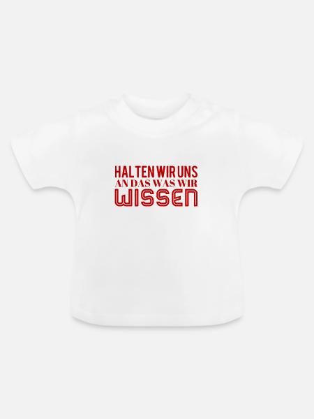 keine Spekulationen - Baby Bio-T-Shirt mit Rundhals - Weiß