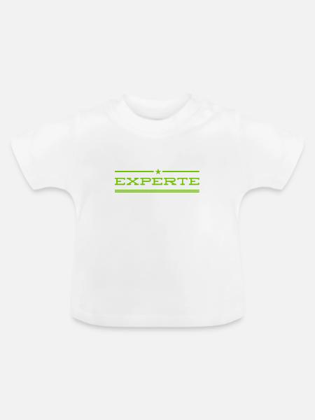 Koryphäe - Baby Bio-T-Shirt mit Rundhals - Weiß
