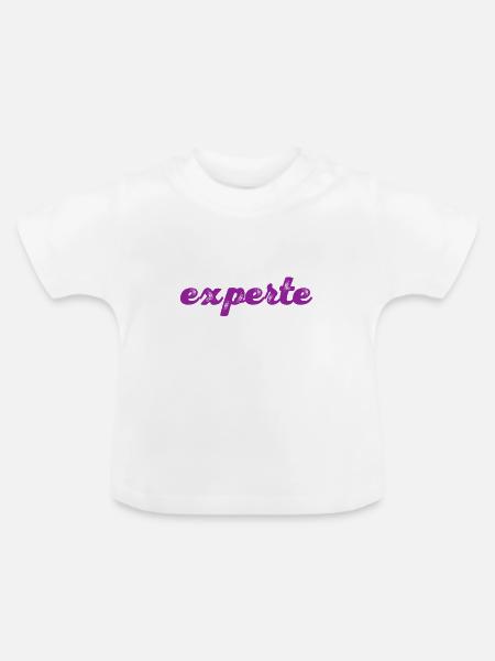 so sieht ein Experte aus - Baby Bio-T-Shirt mit Rundhals - Weiß