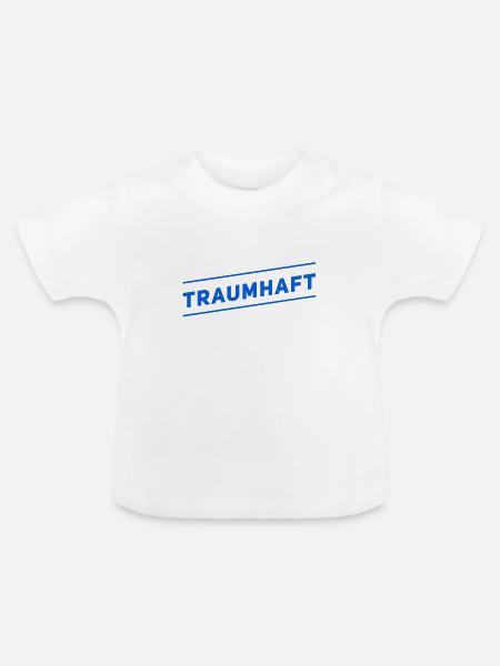 es ist traumhaft - Baby Bio-T-Shirt mit Rundhals - Weiß