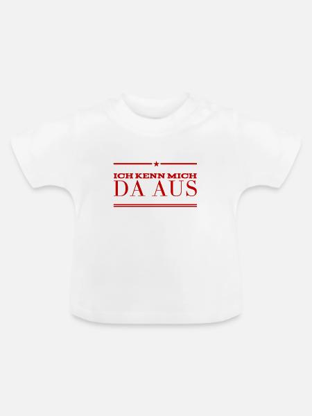 da bin ich Experte - Baby Bio-T-Shirt mit Rundhals - Weiß
