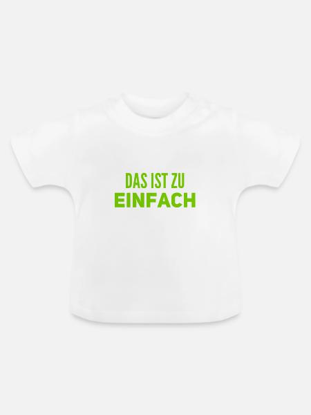 zu einfach - Baby Bio-T-Shirt mit Rundhals - Weiß