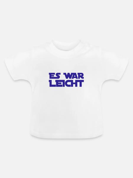 wie einfach - Baby Bio-T-Shirt mit Rundhals - Weiß