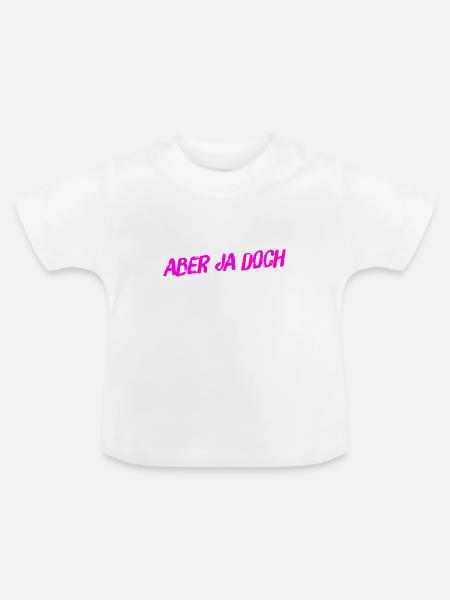ich sage ja - Baby Bio-T-Shirt mit Rundhals - Weiß