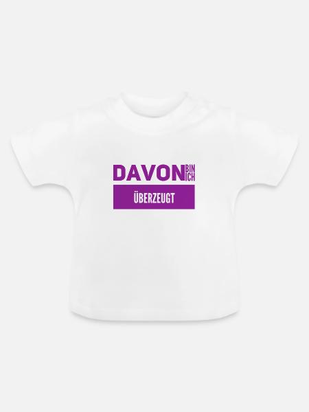aus Überzeugung - Baby Bio-T-Shirt mit Rundhals - Weiß