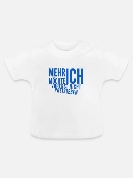 der Rest bleibt geheim - Baby Bio-T-Shirt mit Rundhals - Weiß
