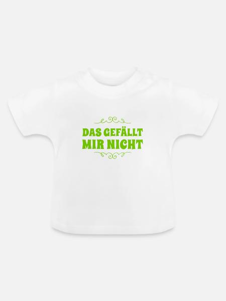 sowas mag ich nicht - Baby Bio-T-Shirt mit Rundhals - Weiß