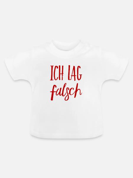 es war ein Irrtum - Baby Bio-T-Shirt mit Rundhals - Weiß