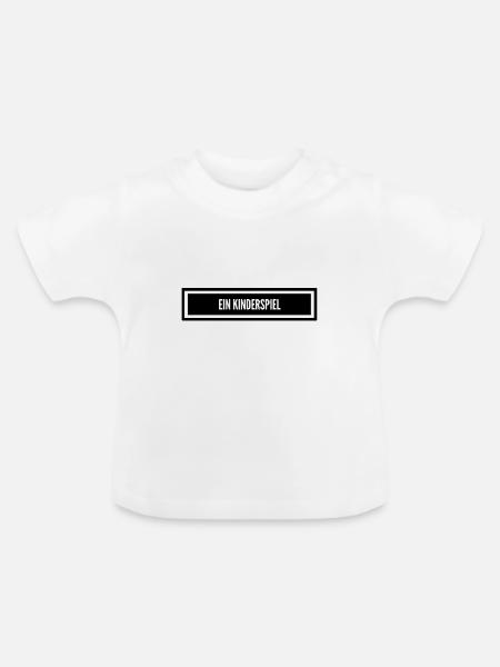 es war so leicht - Baby Bio-T-Shirt mit Rundhals - Weiß