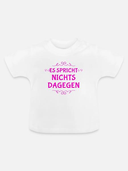 geht klar - Baby Bio-T-Shirt mit Rundhals - Weiß