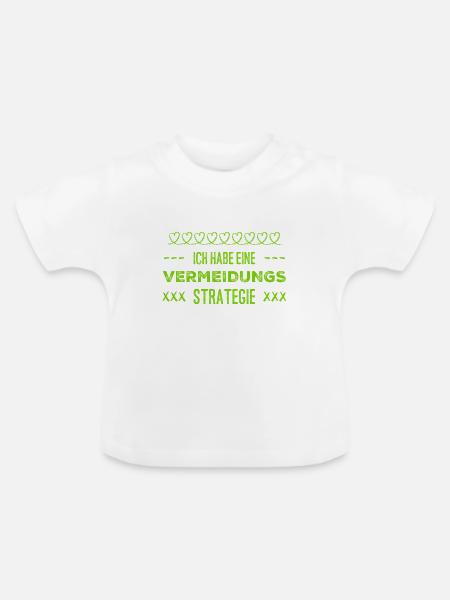 vermeiden geht immer - Baby Bio-T-Shirt mit Rundhals - Weiß
