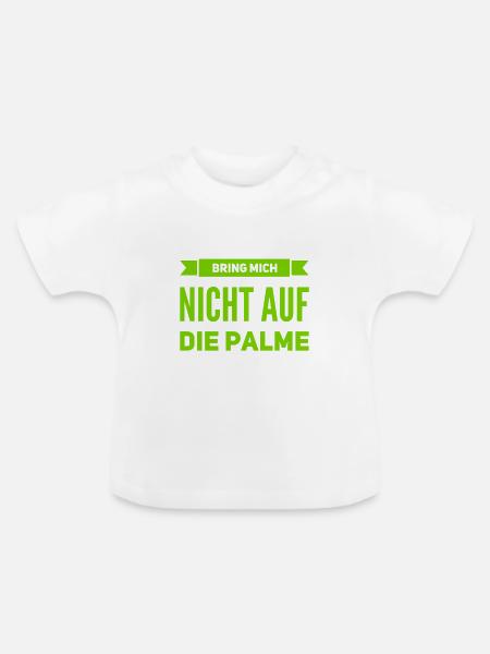 bleib locker - Baby Bio-T-Shirt mit Rundhals - Weiß