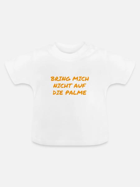 bleib ruhig - Baby Bio-T-Shirt mit Rundhals - Weiß