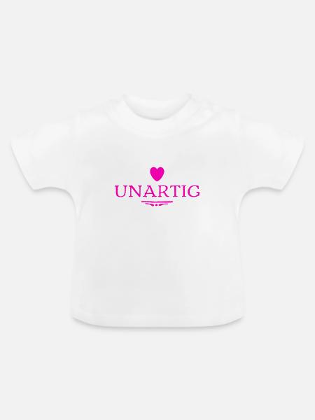 ich bin frech - Baby Bio-T-Shirt mit Rundhals - Weiß