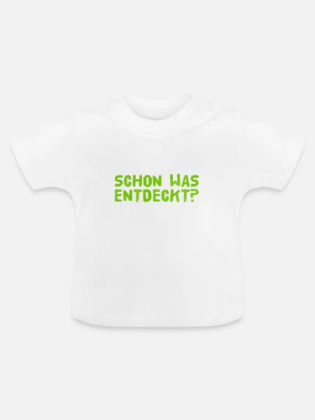 Bist du ein Entdecker? - Baby Bio-T-Shirt mit Rundhals - Weiß