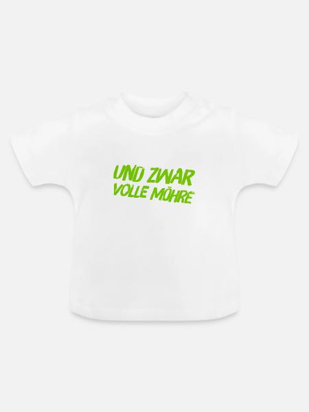 ich bin dafür - Baby Bio-T-Shirt mit Rundhals - Weiß