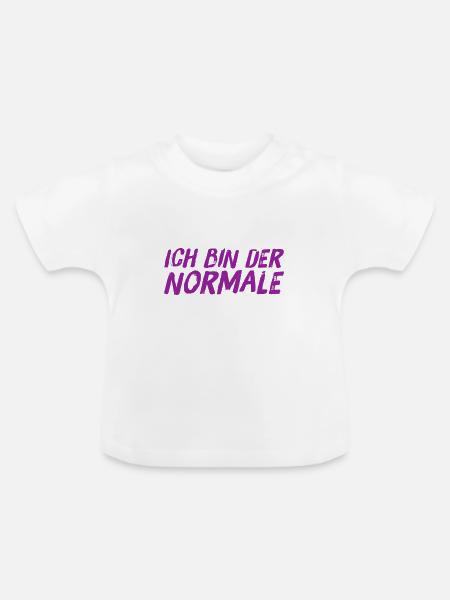 einfach normal - Baby Bio-T-Shirt mit Rundhals - Weiß