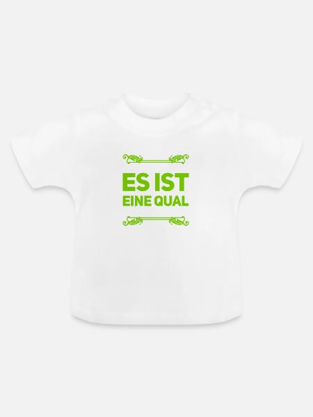 wie mühselig - Baby Bio-T-Shirt mit Rundhals - Weiß