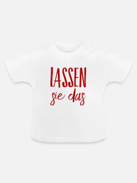 stoppen sie das - Baby Bio-T-Shirt mit Rundhals - Weiß