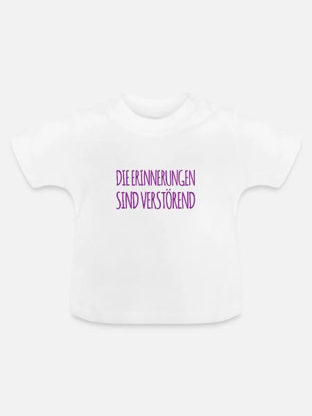 ich mag die Erinnerungen nicht - Baby Bio-T-Shirt mit Rundhals - Weiß