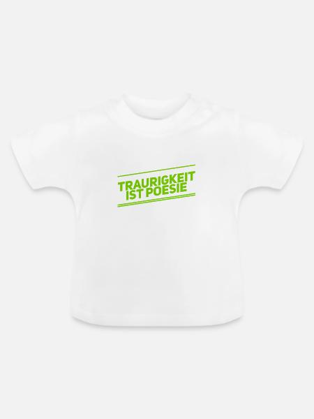 ich mag Trauer - Baby Bio-T-Shirt mit Rundhals - Weiß