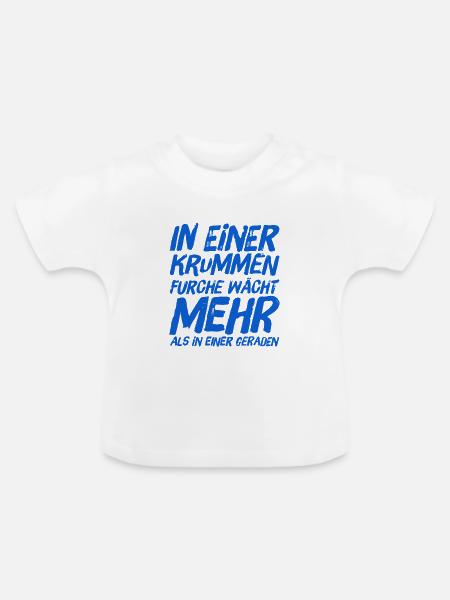 steh zu dir - Baby Bio-T-Shirt mit Rundhals - Weiß