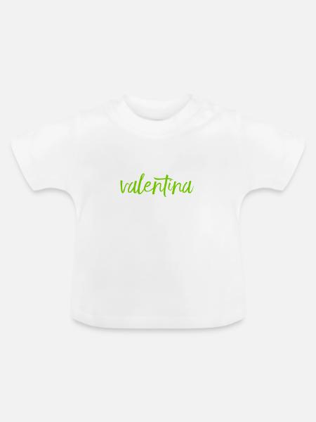 Valentinsfrau - Baby Bio-T-Shirt mit Rundhals - Weiß