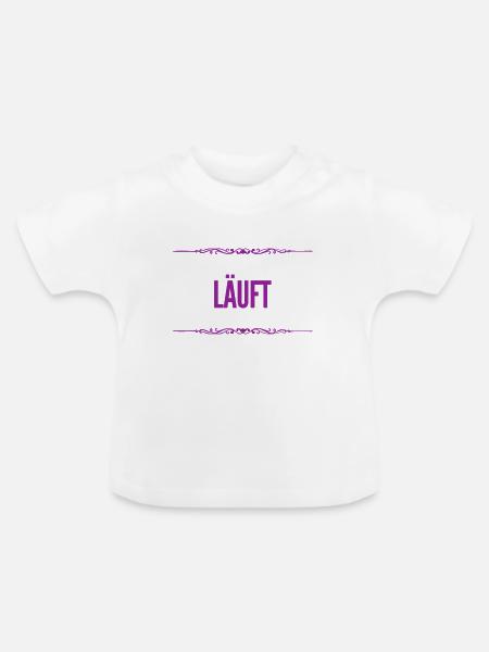 alles genial - Baby Bio-T-Shirt mit Rundhals - Weiß