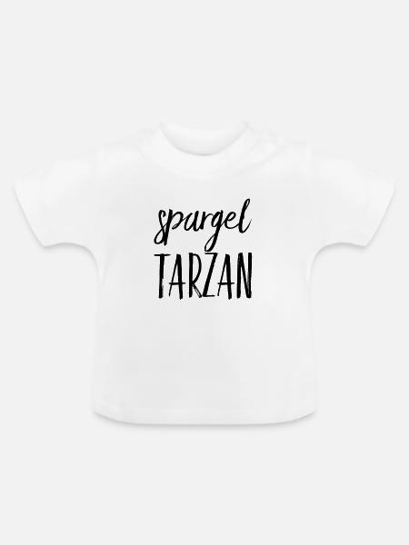 ich bin schlank - Baby Bio-T-Shirt mit Rundhals - Weiß
