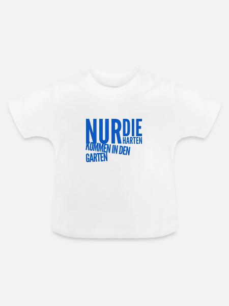 ab in den Garten - Baby Bio-T-Shirt mit Rundhals - Weiß