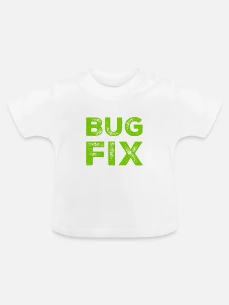 Fehlerbehebung - Baby Bio-T-Shirt mit Rundhals - Weiß