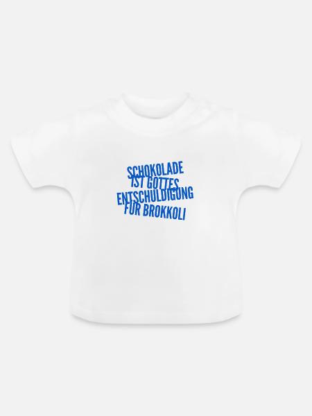 die Entschuldigung Gottes - Baby Bio-T-Shirt mit Rundhals - Weiß