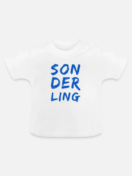 ich bin einzigartig - Baby Bio-T-Shirt mit Rundhals - Weiß